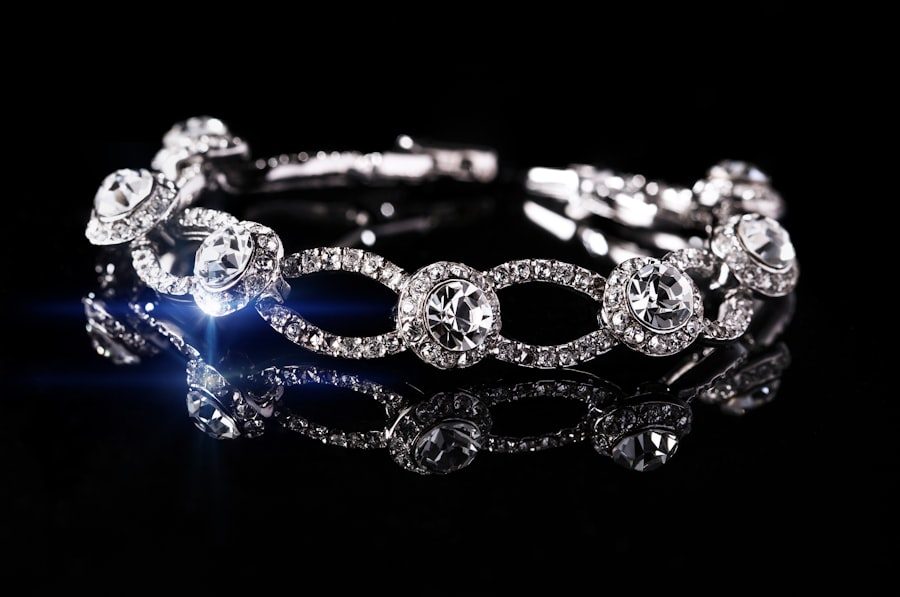 Brățară tenis aur alb 18K cu diamante 2,1 ct